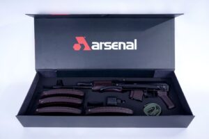 A picture of 0013058 arsenal sam7uf 85pm 762x39mm semi auto plum under folder rifle plum 10rd mag with USA Gun Store