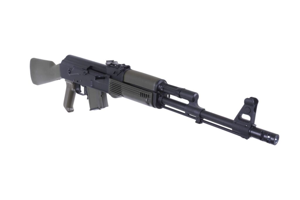 A picture of 0013126 arsenal sam7r 762x39mm semi auto rifle od green furniture 10rd mag with USA Gun Store