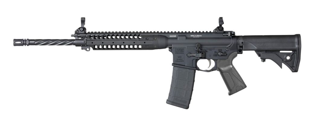 A picture of 0013178 lwrc international ic enhanced 556 161 barrel 30rd 12 x 28 tpi 17 rh black with USA Gun Store