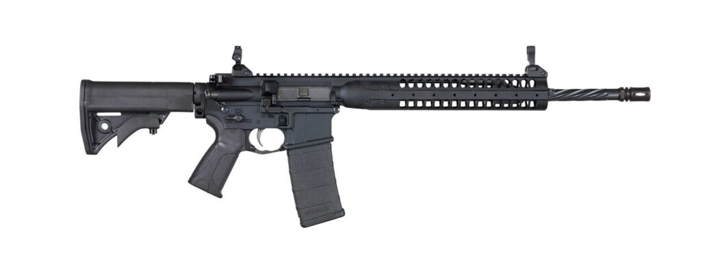 A picture of 0013181 lwrc international ic spr special purpose rifle 556 nato 30rd 16 barrel black with USA Gun Store