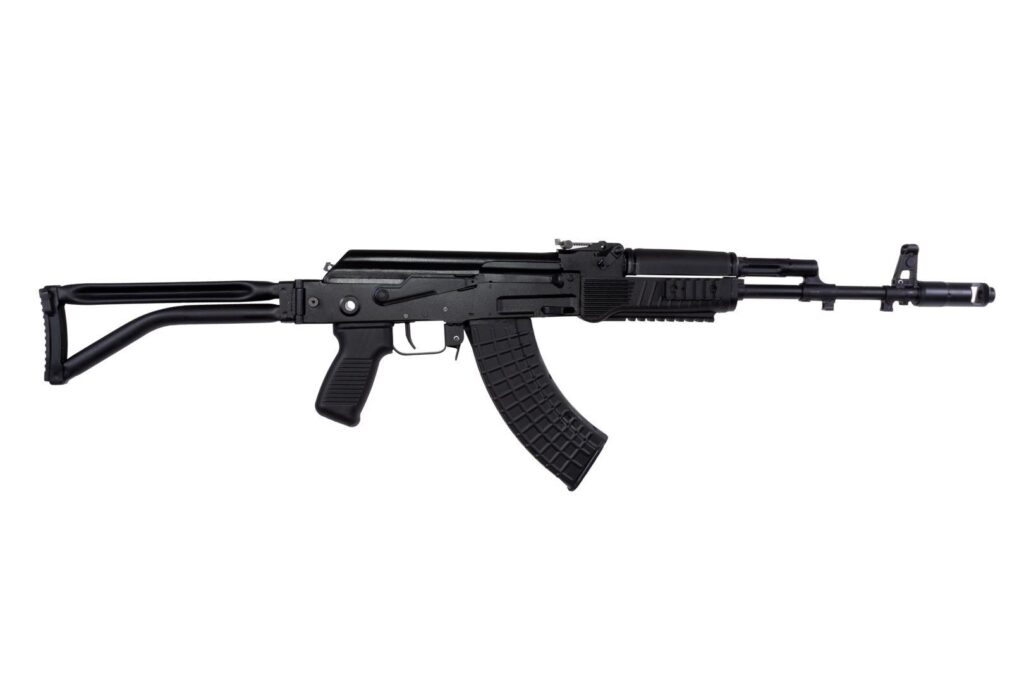 A picture of 0013321 arsenal sam7sf 762x39mm semi auto rifle picatinny rail handguard qd attachments 10rd mag hard case with USA Gun Store