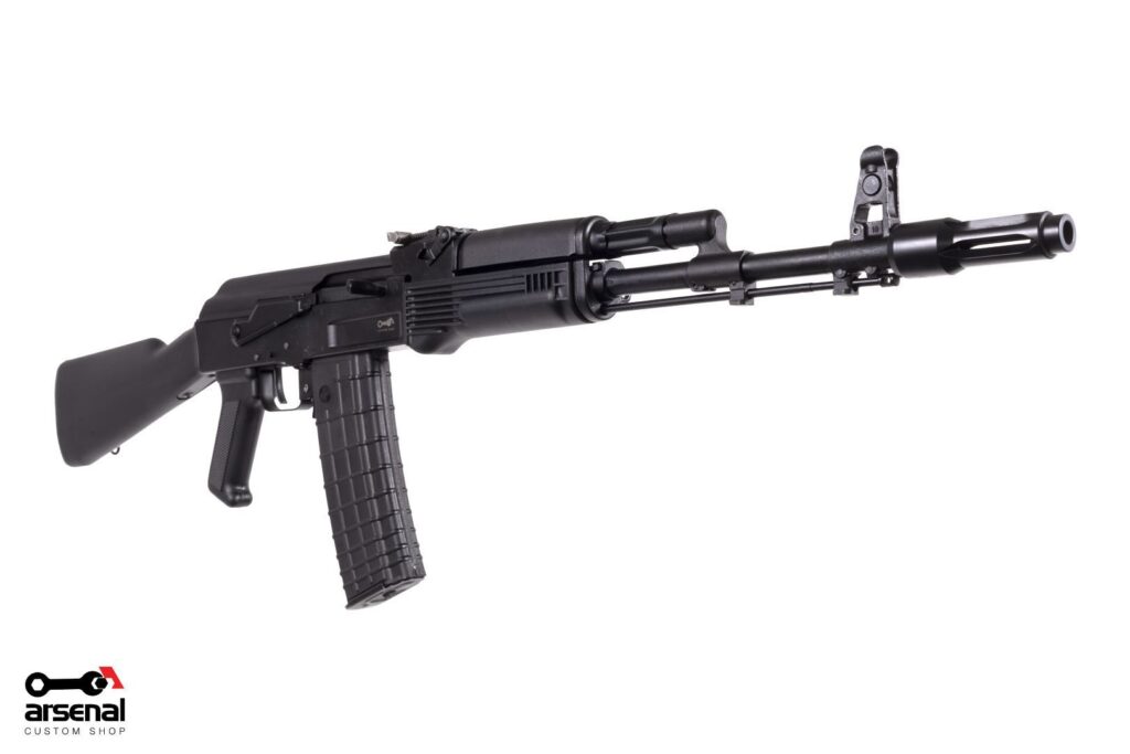 A picture of 0013922 arsenal sam5 556x45mm semi auto ak 47 rifle with ak 74 fsb ak 133s flash hider and 30rd mag with USA Gun Store