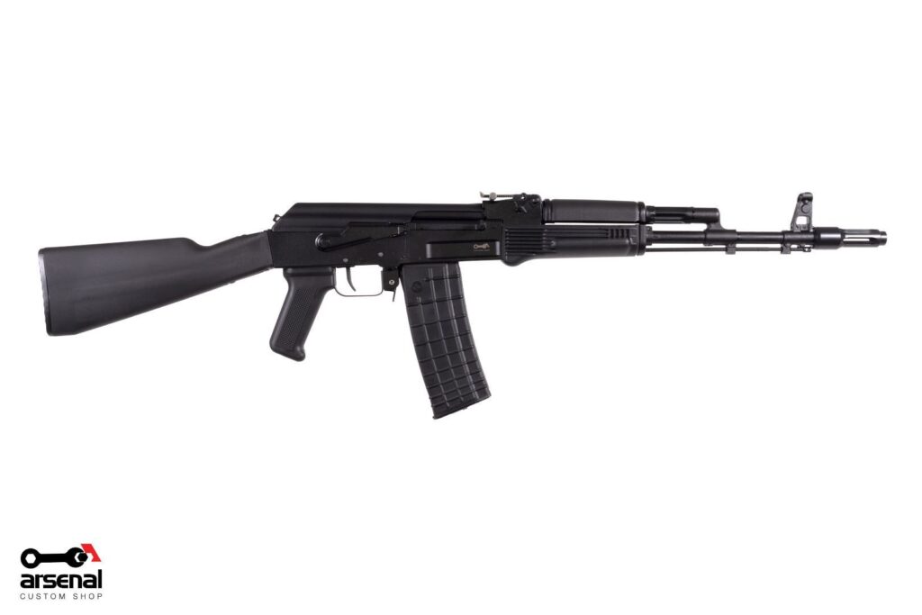 A picture of 0013923 arsenal sam5 556x45mm semi auto ak 47 rifle with ak 74 fsb ak 133s flash hider and 30rd mag with USA Gun Store