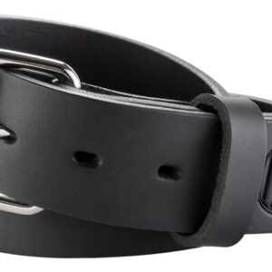 1791 Gunleather BLT014852SBLA 01  Gun Belt Stealth Black Leather 48/52 1.50" Wide Buckle Closure