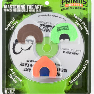 Primos PS1243 Mastering the Art Call Pack Diaphragm Call Attracts Turkeys Multi Color Blister Pack