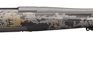 Browning 035540297 X-Bolt Mountain Pro 300 PRC 3+1 26" MB Fluted Tungsten Gray Cerakote Accent Graphic Black Carbon Fiber Stock Right Hand (Full Size)