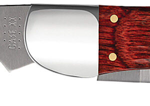 Case 00189 Hunter  4.10" Folding Clip/Skinner Plain As-Ground Tru-Sharp SS Blade/Jigged Rosewood Handle