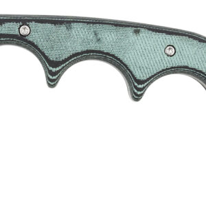 CRKT 2389 Keramin  2.31" Fixed Plain Bead Blasted 5Cr15MoV SS Blade/ Green Contoured Resin Infused Fiber Handle Includes Lanyard/Sheath