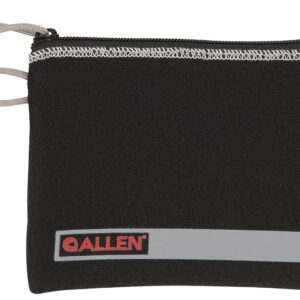 Allen 3626 Pistol Pouch  Black Polyester w/Lockable Zippers, ID Label & Fleece Lining Holds Compact Size Handgun 5" L x 7" W Interior Dimensions