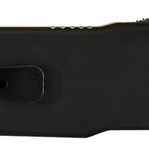Templar Knife SABR321 Premium Lightweight Small 3" OTF Drop Point Plain Black Oxide Stonewashed Powdered D2 Steel Blade/4.50" Black Rubber/Aluminum Handle