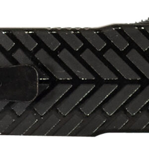 Templar Knife SAHBG32 Premium Lightweight Small 3" OTF Drop Point Plain Black Oxide Stonewashed Powdered D2 Steel Blade/4.50" Black Herringbone Anodized Aluminum Handle