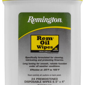 Remington Accessories 16325 Rem Oil  Cleans/Lubricates/Protects Wipes 24 Count