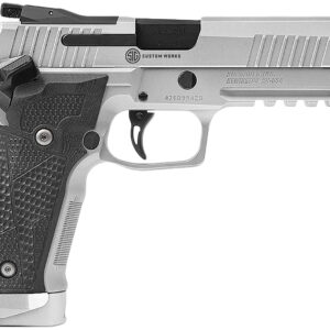 Sig Sauer 226X59STAS10 P226 XFive STAS Full Size 9mm Luger 10+1 5" Steel Bull Barrel, Stainless Optic Ready/Serrated Steel Slide w/Picatinny Rail & Beavertail Frame, Black Piranha G10 Grips Right Hand