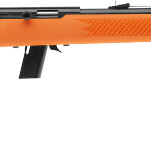 Savage Arms 40220 64 F Full Size 22 LR 10+1 21" Matte Black Carbon Steel Barrel, Grooved Receiver, Orange Fixed Synthetic Stock