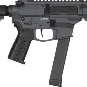 CMMG 99A890FSG Banshee MKGS 9mm Luger 33+1 5" Black Nitride Medium Taper Threaded Barrel, EML 4" M-LOK Handguards, Sniper Gray Cerakote Aluminum Picatinny Rail Receiver, CMMG Zeroed Grips