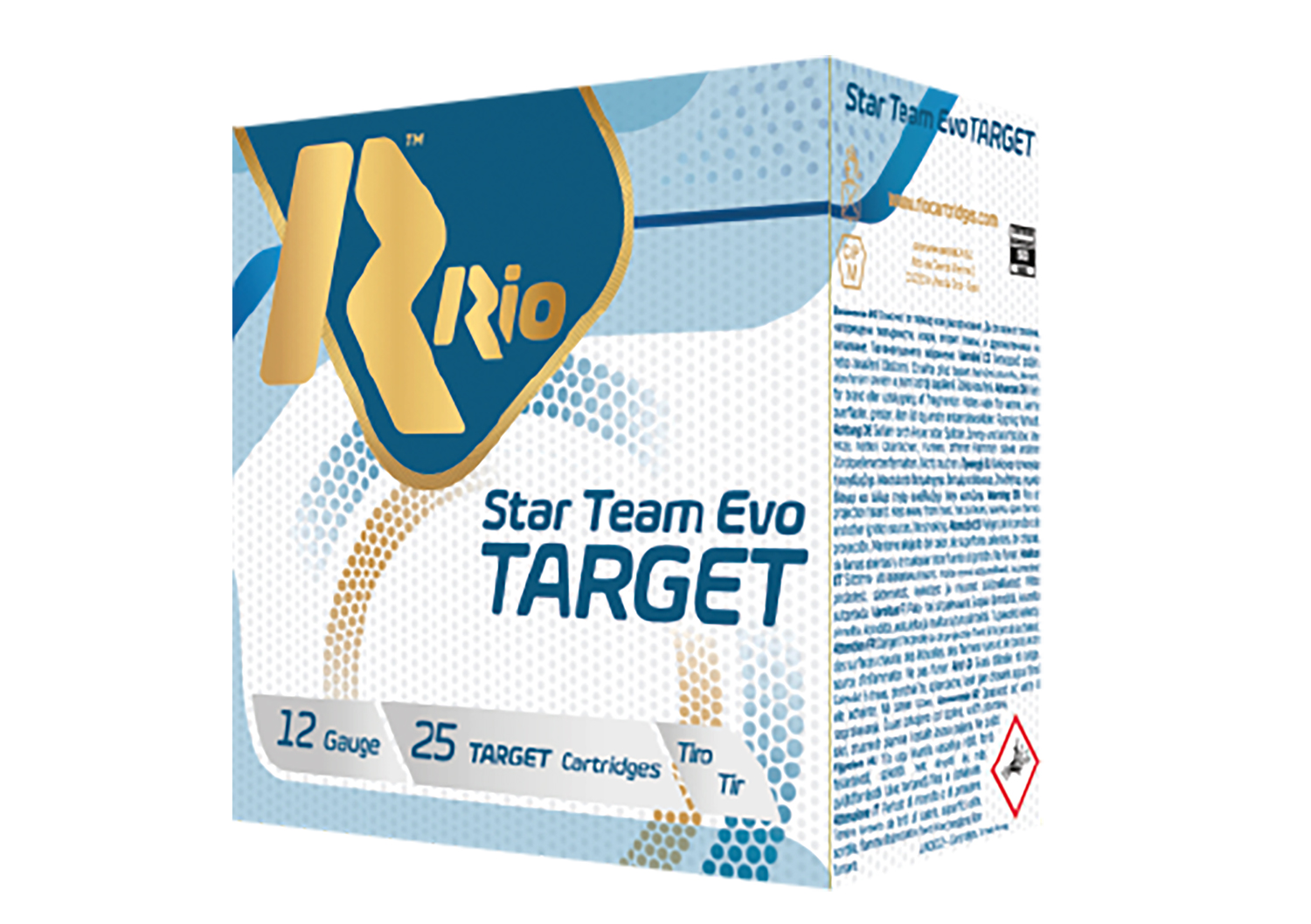 RIO Ammunition Stt24lt75 Star Team Evo Target 12gauge 2.75" 7/8oz 7.5shot 25 Per Box/10 Case