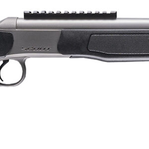 CVA CR4442S Scout Takedown 45-70 Gov 1rd 22" Stainless Fluted Threaded Barrel, Stainless Steel Receiver w/Picatinny Rail, Adj Comb & LOP Black Synthetic Stock