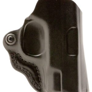DeSantis Gunhide 019BAY8Z0 Mini Scabbard  OWB Black Leather Belt Slide Fits Glock 42 Right Hand