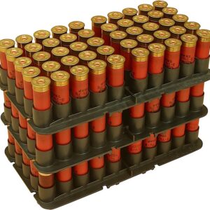 MTM Case-Gard ST1240 Shotshell Tray  Black 12 Gauge Shotgun 50rd Polypropylene