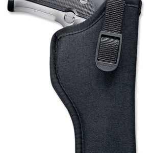 Uncle Mike's 81152 Sidekick Hip Holster OWB Size 15, Black Cordura, Belt Loop, Fits Large Semi-Auto/3.50-4.50" Barrel, Left Hand
