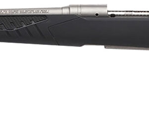 Savage Arms 57089 110 Storm Full Size 308 Win 4+1 22" Matte Button-Rifled Barrel, Matte Drilled & Tapped Stainless Steel Receiver, AccuStock Matte Gray Synthetic Stock, Left Hand