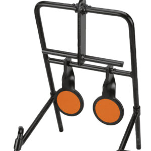 Caldwell 1071002 Resetting  Handgun Resetting Steel Target Black/Orange Circle Illustration Impact Enhancement Motion 3.50"