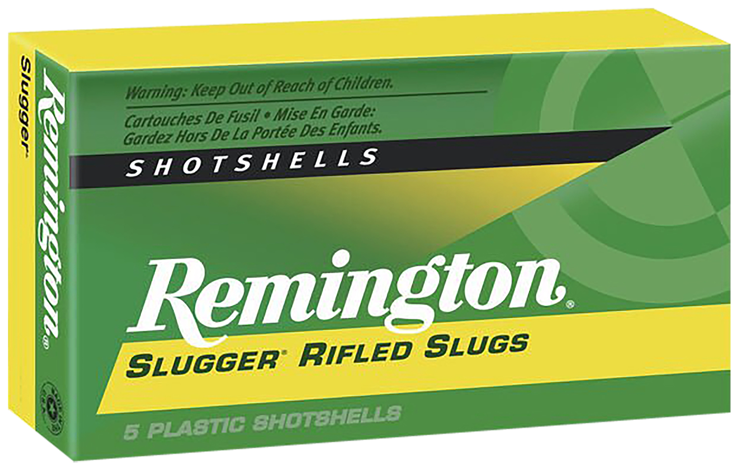 REMINGTON Ammunition 20302 Slugger 12 Gauge 2.75" 1 Oz Rifled Slug Shot 5 Per Box/ 50 Cs