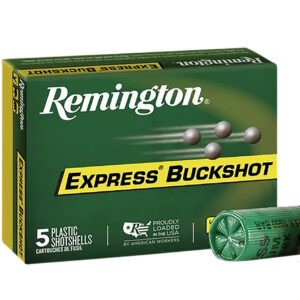 Remington Ammunition 20622 Express Buckshot 12Gauge 2.75" 0Buck Shot 5 Per Box/50 Case