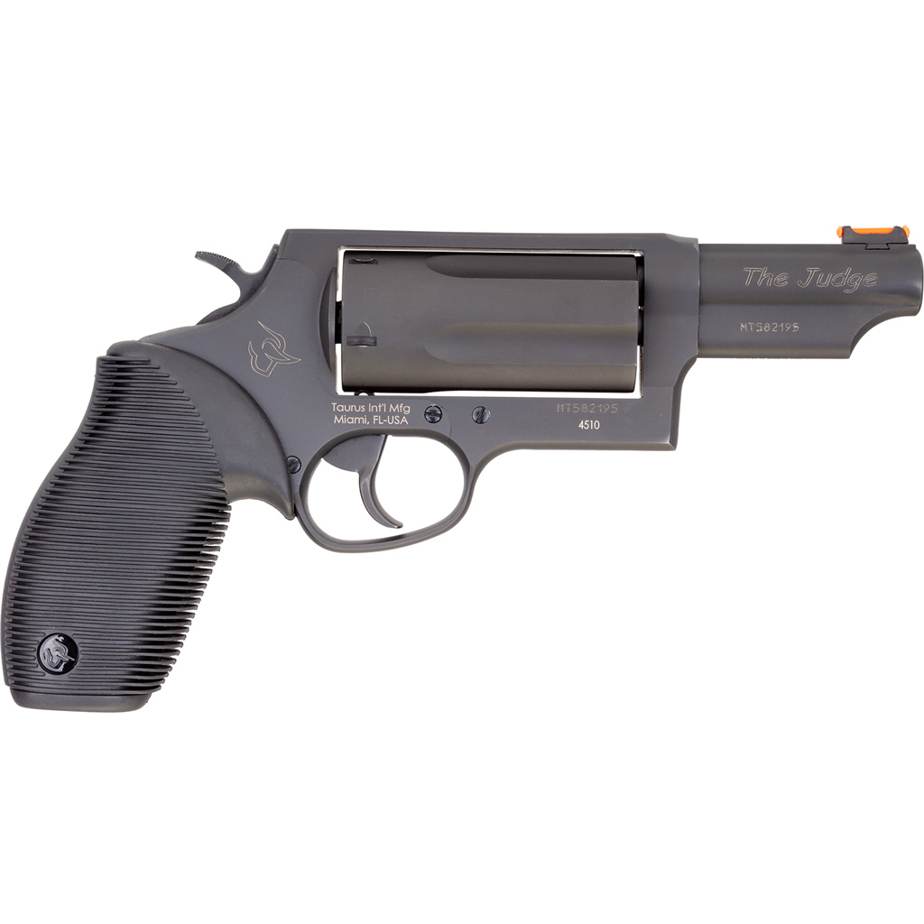 TAURUS Judge Magnum Revolver 45 Colt/410 Ga. 3 In. Black 5 Rd. Rubber Grips