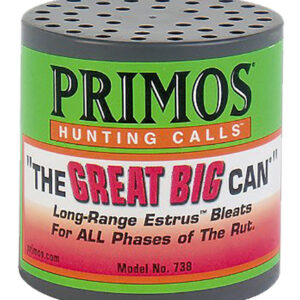 Primos 738 The Great Big Can Doe Bleat Attracts Deer Green Plastic