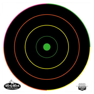 Birchwood Casey 35830 Dirty Bird  12" Bullseye Tagboard Hanging Multi-Color 10 Pk.