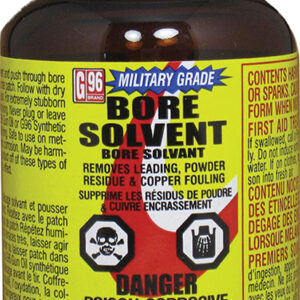 G96 1108 Military Grade Bore Solvent Removes Powder, Lead, Plastic Fouling 4 oz Jar