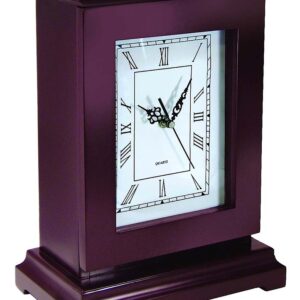 Peace Keeper RGC Tall Gun Clock  Front Panel Entry Mahogany Stain Wood Holds 1 Handgun 13.25" L x 9.50" W x 6.25" D
