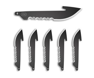 OD EDGE DROP-PT 2.5" SRTD BLADE 6PK