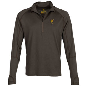MERINO 1/4 ZIP SHIRT - MAJOR BROWN, XL