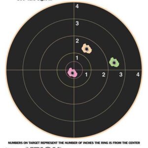 Champion VisiColor High-Visibility Paper Targets 8" Bull 8.5" X 11" 10/Pack