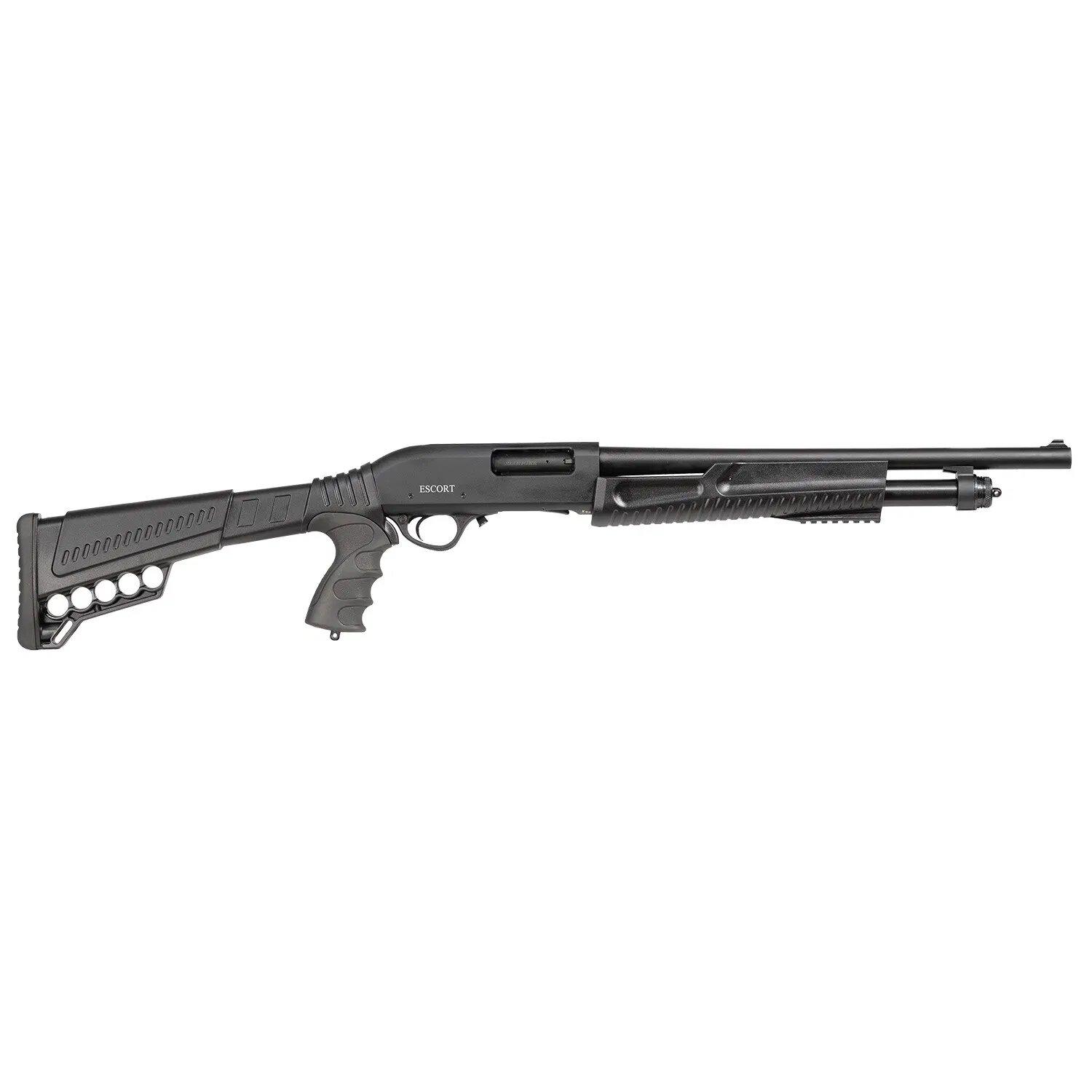 ESCORT Slugger Tactical Pump Shotgun 12ga 3" Chamber 5rd Capacity 18" Barrel Black Synthetic Stock