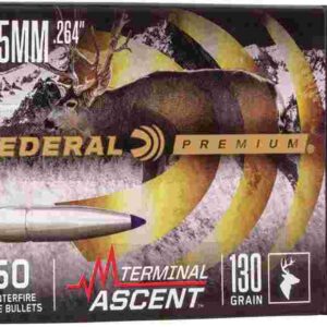 FEDERAL .264 CALIBER 135GR TERMINAL ASCENT COMP BULLET 50RD