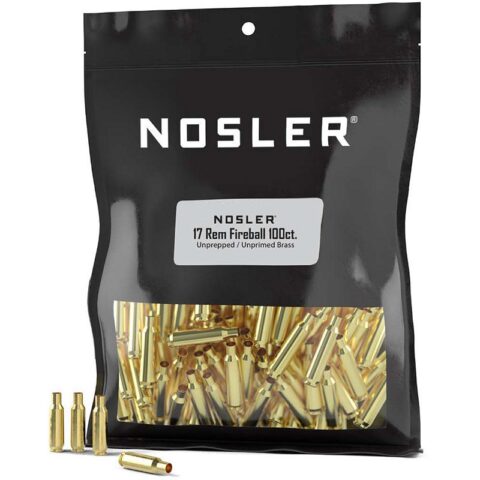 A picture of https3A2F2Fmedia.chattanoogashooting.com2Fimages2Fproduct2FNO101782Fnosler unprimed unprepped brass rifle cartridge cases 17 rem fireball nos hs 100 ct bulk NO10178 with USA Gun Store