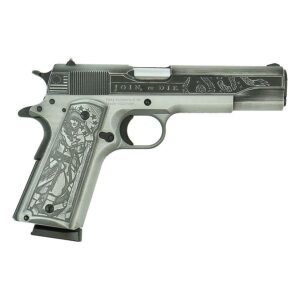 A picture of https3A2F2Fmedia.chattanoogashooting.com2Fimages2Fproduct2FSD1911A1S45LD2F1911a1 service 45 45acp full size features rail liberty or death 0002 right with USA Gun Store