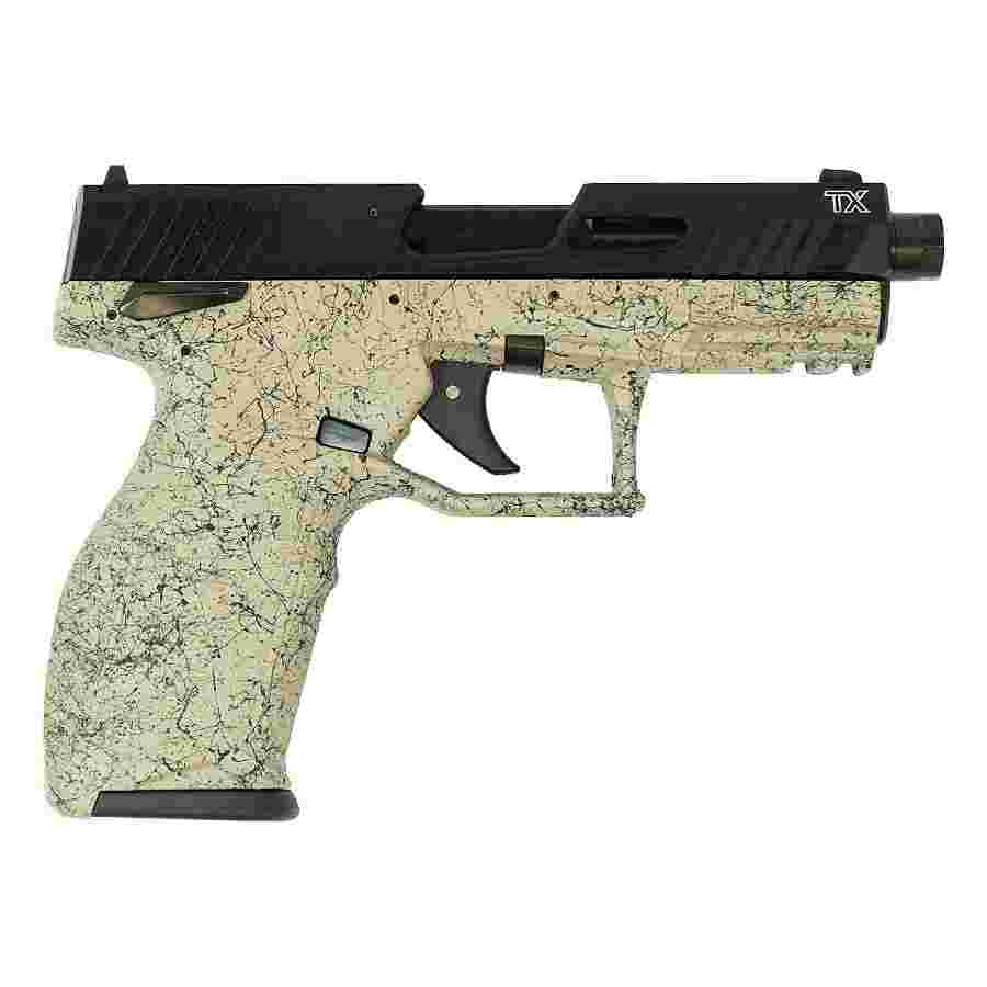 TAURUS Tx22 Handgun .22 Lr 16&22rd Magazines 4.6" Barrel Fde Splatter On Black Slide/black Frame