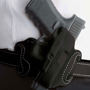 DESANTIS MINI SLIDE HOLSTER - OWB RH LEATHER FN 503 BLACK