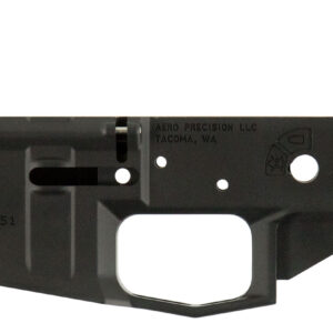 Aero Precision APAR600001C M4E1 Receiver Multi-Caliber Black Anodized Finish 7075-T6 Aluminum Material with Mil-Spec Dimensions for AR-15