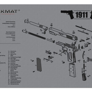 TekMat TEKR171911GY 1911 Cleaning Mat Gray Rubber 11"x17" 1911 Diagram