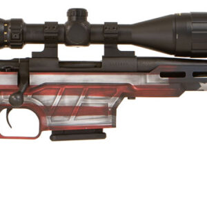 Howa HMXL350USA M1500 Mini Excel Lite 350 Legend 16.25" TB 3+1 American Flag Cerakote Black Folding HTI Excl Lite Chassis Stock