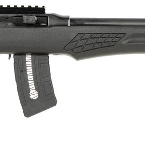 Rossi RS22W2111-TH RS22  Semi-Auto 22 WMR 10+1 21" Threaded Barrel, Black, Fixed Synthetic Stock