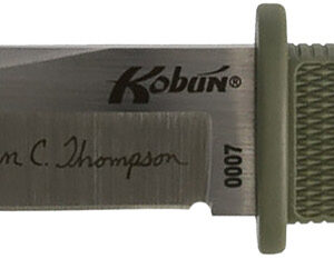 Cold Steel CS17TAA Kobun Lynn Thompson Signature 5.50" Fixed Tanto Plain AUS-8A SS Blade/4.38" OD Green Kray-Ex Handle Includes Sheath