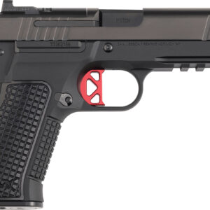 Dan Wesson 92113 DWX  Compact Frame 9mm Luger 10+1 4.95" Black Match Grade Barrel, Black DLC Optics Ready/Serrated Steel Slide, Black Aluminum Frame w/Beavertail Black Textured Aluminum Grip