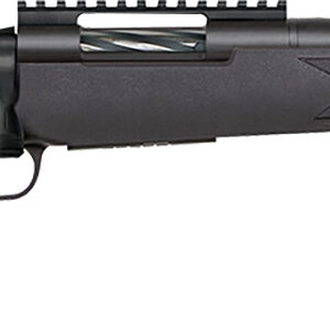 Mossberg 28227 Patriot Carbine 22-250 Rem 5+1 18" Matte Blued Threaded Bull Barrel, Matte Blued Picatinny Rail Receiver, Black Fixed Synthetic Stock