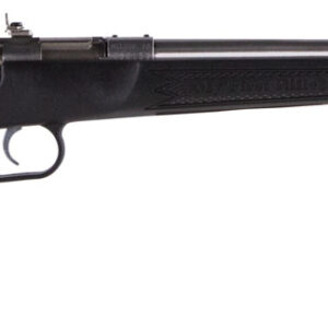 Crickett KSA2295 Youth  22 WMR 1rd 16.12" Blued Barrel & Receiver, Fixed Front/Adjustable Rear Peep Sights, Black Synthetic Stock w/11.5" LOP, Rebounding Firing Pin Safety